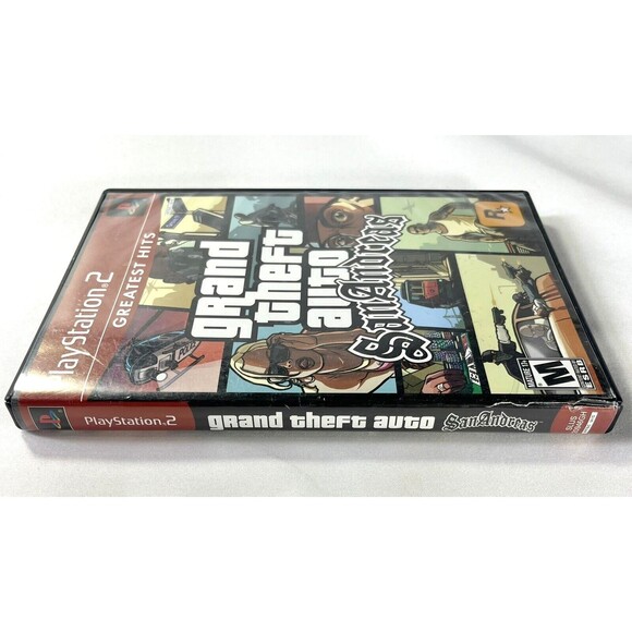 Grand Theft Auto San Andreas GTA PlayStation 2 Greatest Hits with Manual Tested - Picture 4 of 9